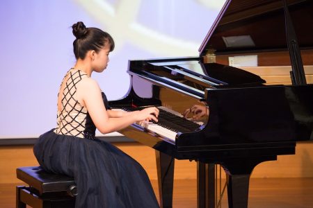 钢琴参赛选手金思妤第四度参加新唐人亚太音乐大赛。 (郑顺利)