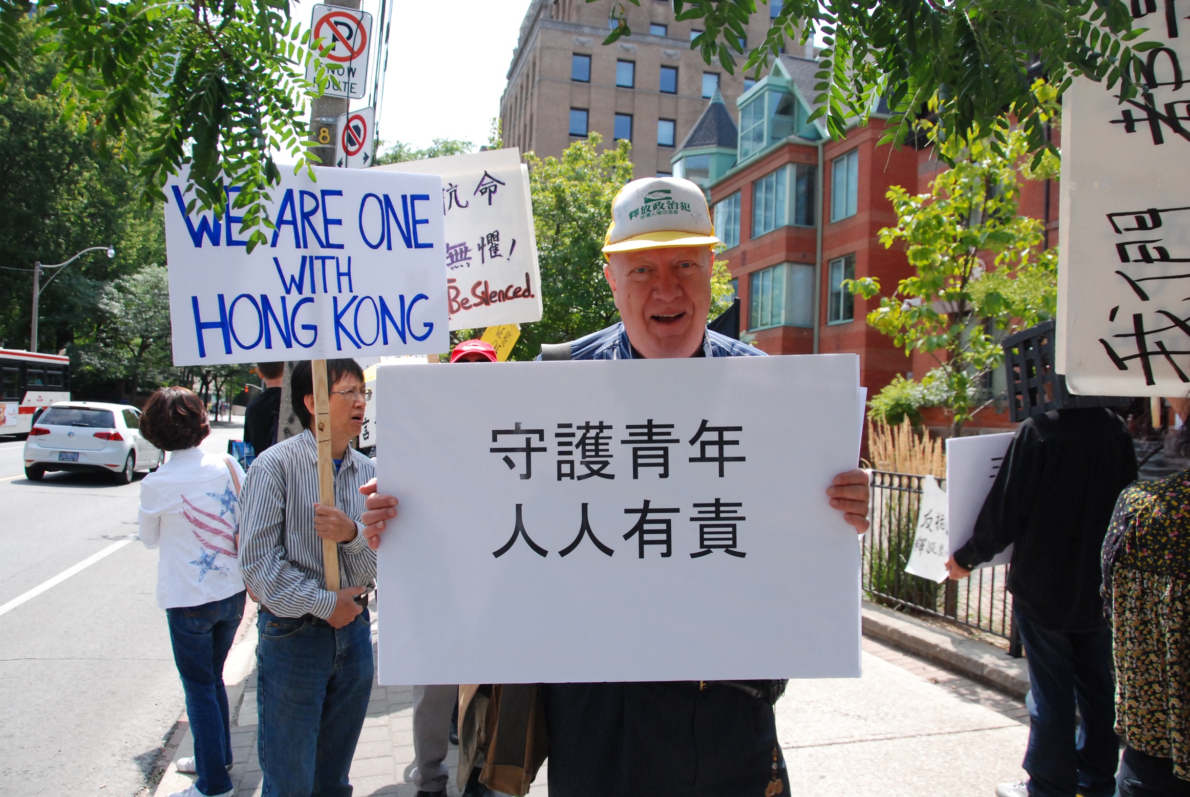 加拿大台湾人权协会会长史迈克。（伊铃/大纪元）