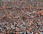 组图：印度逾50万人抗议 瘫痪孟买交通
