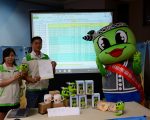 全运会吉祥物古弟装置艺术  落脚宜市丢丢当广场