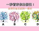 选择图中一棵你喜欢的颜色的树 测出你的个性！