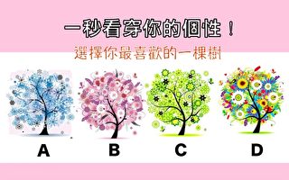 选择图中一棵你喜欢的颜色的树 测出你的个性！