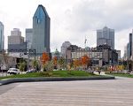 蒙特利尔博纳凡图大道公众休闲广场开放