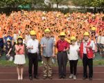 「國家防災日」基隆小一新生實施地震避難演練