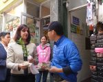 共和党市长候选人玛丽奥 华埠拜票