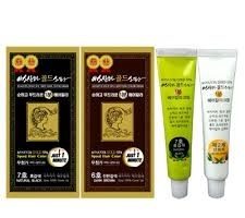韩国生产的金牌产品——ASSANTA“爱先得”黄金一分钟染发剂。（商家提供）