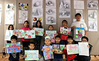 明慧中心学生包揽全美儿童画大赛第一、二名