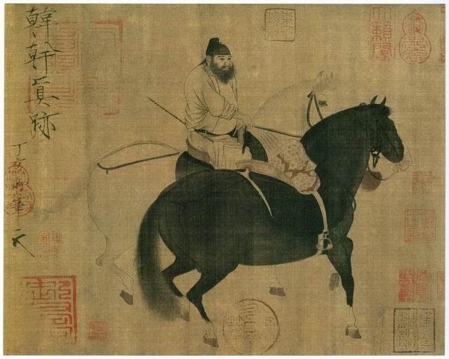 唐 韩干《牧马图》(公有领域)