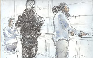 11月2日周四，巴黎重罪法庭以“协同刑事犯罪的恐怖主义罪犯”的名义判处35岁的阿布德拉代尔．梅拉赫（Abdelkader Merah）20年徒刑。（BENOIT PEYRUCQ/AFP/Getty Images）