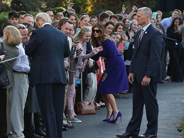 11月3日，美國總統川普（特朗普）夫婦展開對亞洲的訪問。(Mark Wilson/Getty Images)