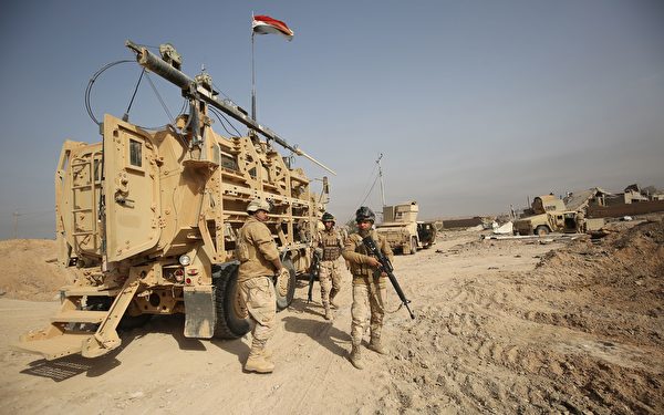 伊拉克總理阿巴迪（Haidar Abadi）宣布，政府軍占領了伊拉克邊界城鎮加伊姆（al-Qaim）。(AHMAD AL-RUBAYE/AFP/Getty Images)