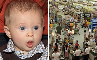 11月1日逛超市 1歲寶寶的反應無敵可愛
