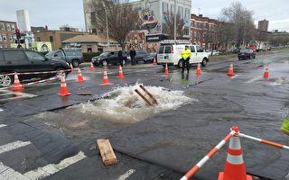 波士顿主水管破裂 水淹留学生集中区
