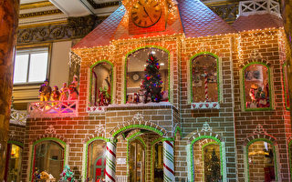 加州最大薑餅屋 展現聖誕節傳統