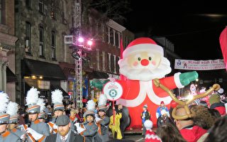 费城西郊全美十佳圣诞游行 法轮功第十次受邀 