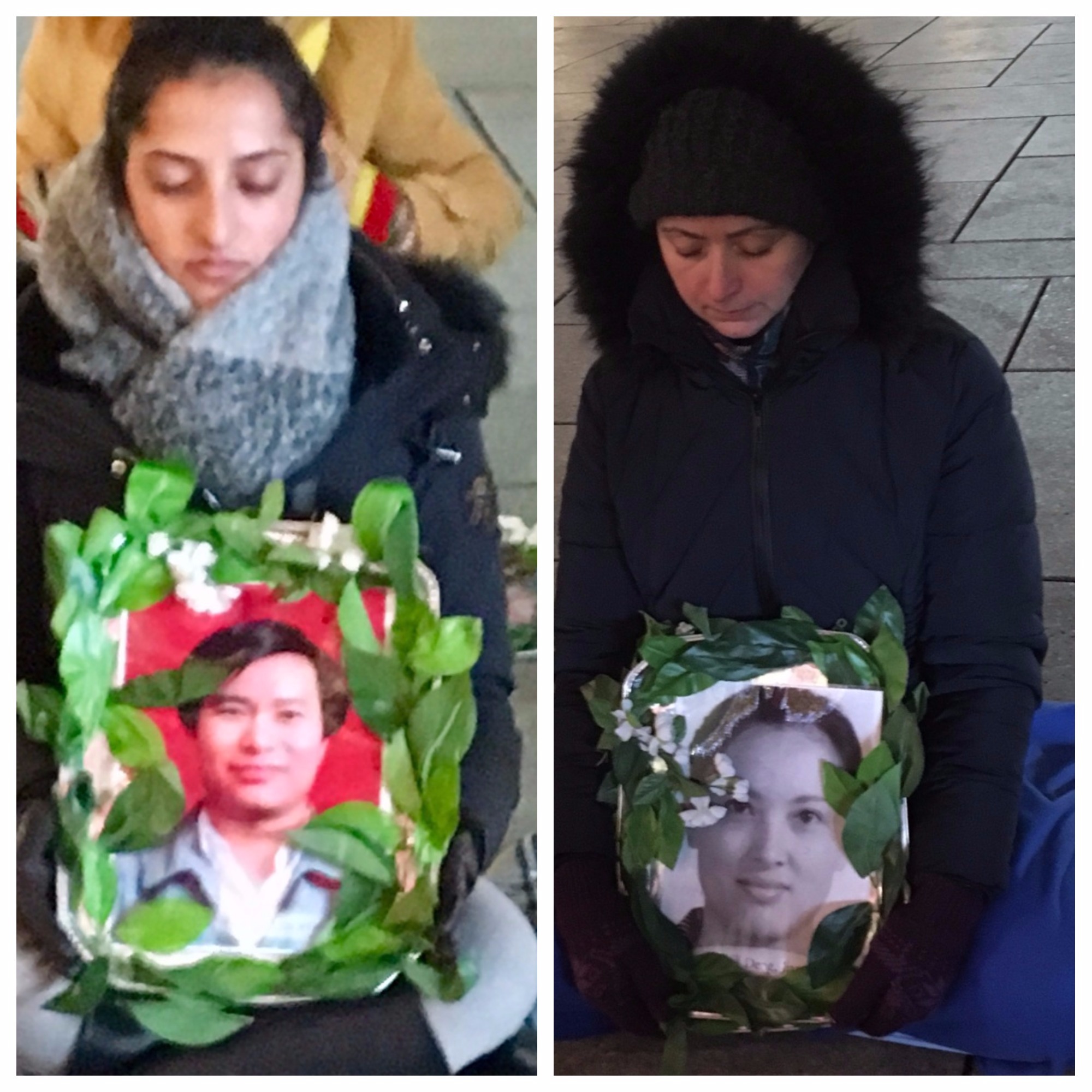 法蘭克福的法輪功學員參加燭光守夜,悼念在中國被迫害致死的法輪功學員。(羅瓊/大紀元)