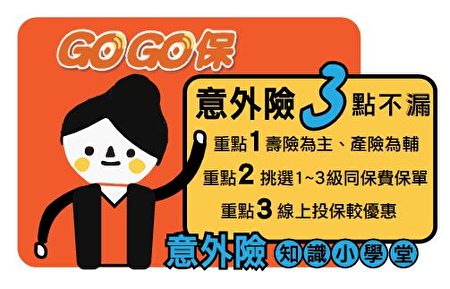 意外险3点不漏线上投保好easy Gogo保 网路投保 公胜 大纪元