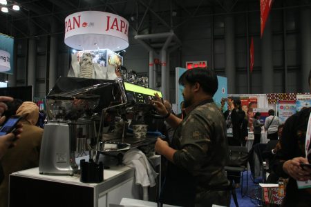 印度尼西亞展位推出高品質咖啡供參展人品嚐。