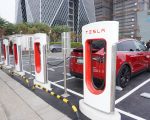 中鋼打入供應鏈 TESLA全台最大充電站啟用