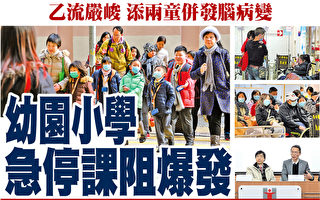 香港乙流嚴峻 幼兒園小學急停課阻爆發