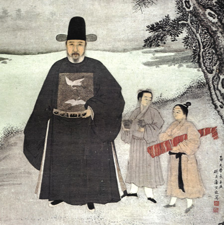 明朝士大夫畫像。(公有領域)