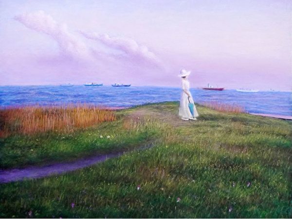 <span style="font-size: 16px;">刘锵锵作品〈旗津黄昏〉，2018。（刘锵锵提供）</span>