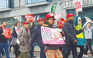 “为生命集结”爱尔兰反堕胎大游行