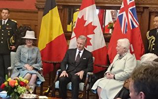 比利時國王和王后訪問多倫多