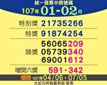 你中奖了吗？107年1-2月统一发票对奖资讯