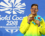 澳泳將奪三金創歷史 布朗蒂百米自由泳奪冠
