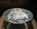 青花柳葉鳥紋盤修復 故宮南院即日起展出