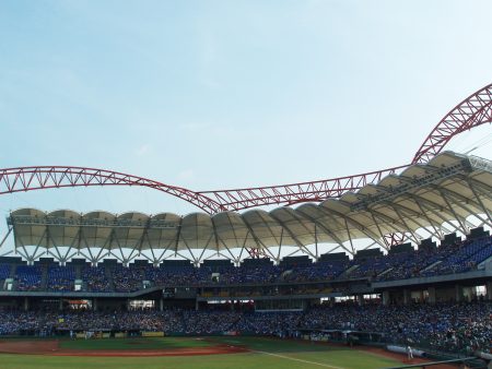 首届东亚青年运动会（EAYG）原预计2019年8月在台中举办，但中共施压东亚奥林匹克委员会（EAOC），以致EAOC在23日召开临时会，取消台中市的主办权。图为台中洲际棒球场。