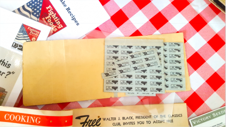 美國二戰時的糧食配給券。