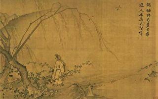 大唐诗仙李白善于赋诗，除此之外，传说中李白还是难得一见的外语高手。图为宋 马远《山径春行图》。（公有领域）