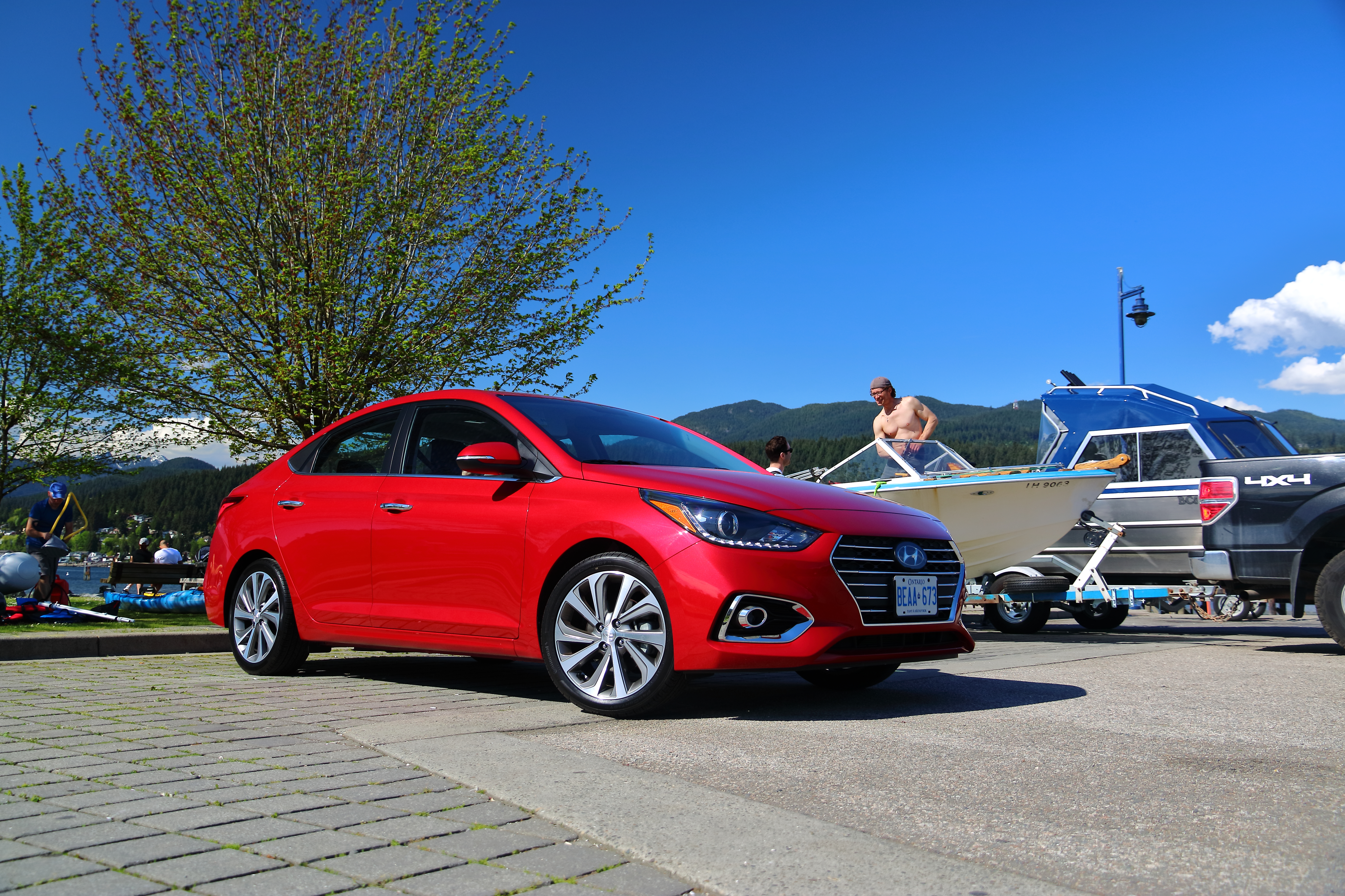 2018 Hyundai Accent。(李奧/大紀元)