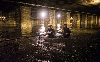 天降暴雨2小时 多伦多街上水流成河