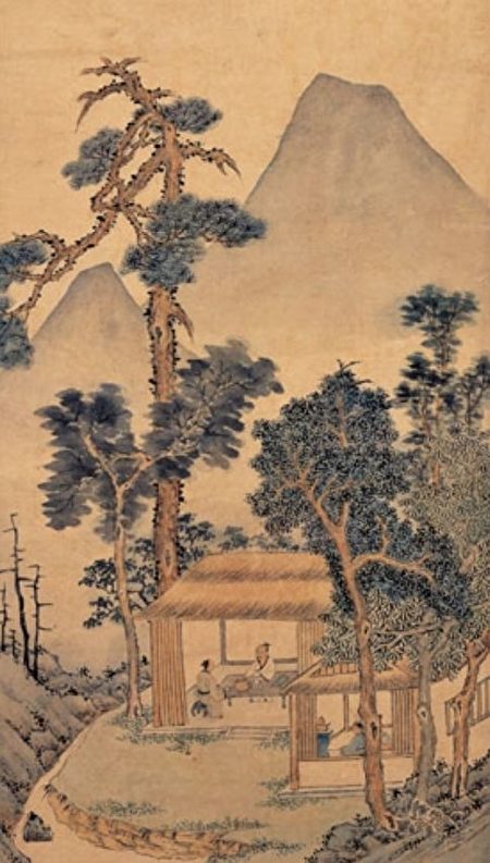 图为明 文徵明《品茶图》局部，台北国立故宫博物院藏。（公有领域）