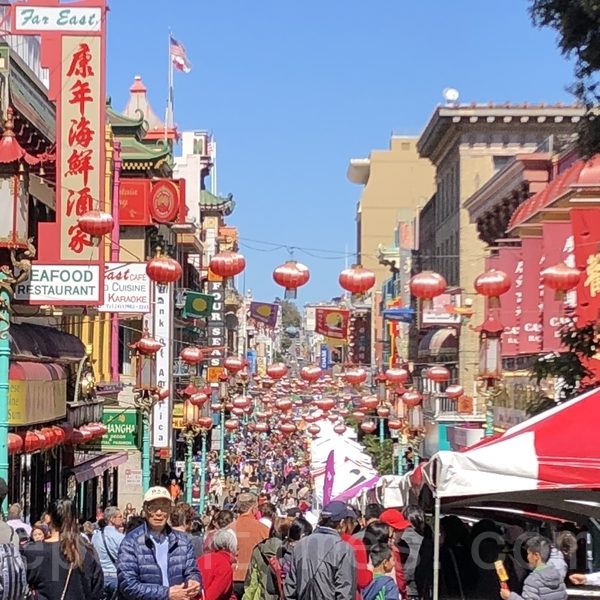 旧金山华埠中秋街会 庆祝传统节日