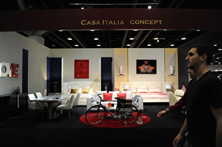 在溫哥華室內設計展IDS上，由Casa Italia Concept展示的創意家居設計。 （童宇/大紀元）