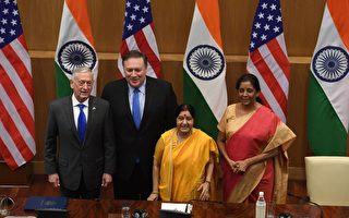 加强合作对抗中共 美国印度签署军事协议