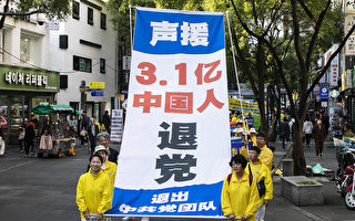 組圖：亞洲法輪功學員 首爾反迫害聲援退黨