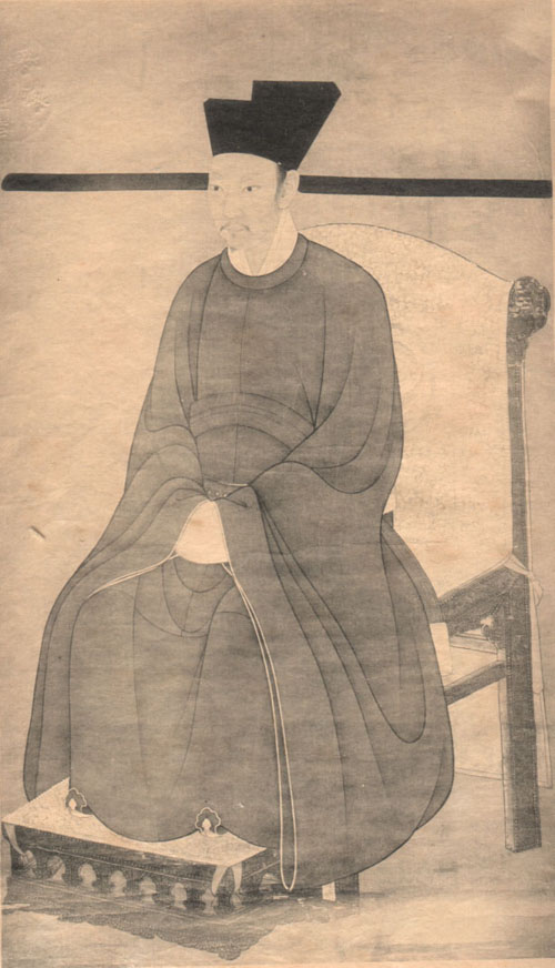 宋欽宗坐像,台北故宮博物院藏。(公有領域)