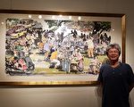 别人飙车他飙画 游善富市文化局展水墨画