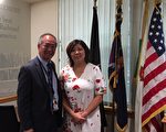 長島鐵路華裔總裁見孟昭文  承諾重開艾姆赫斯特站