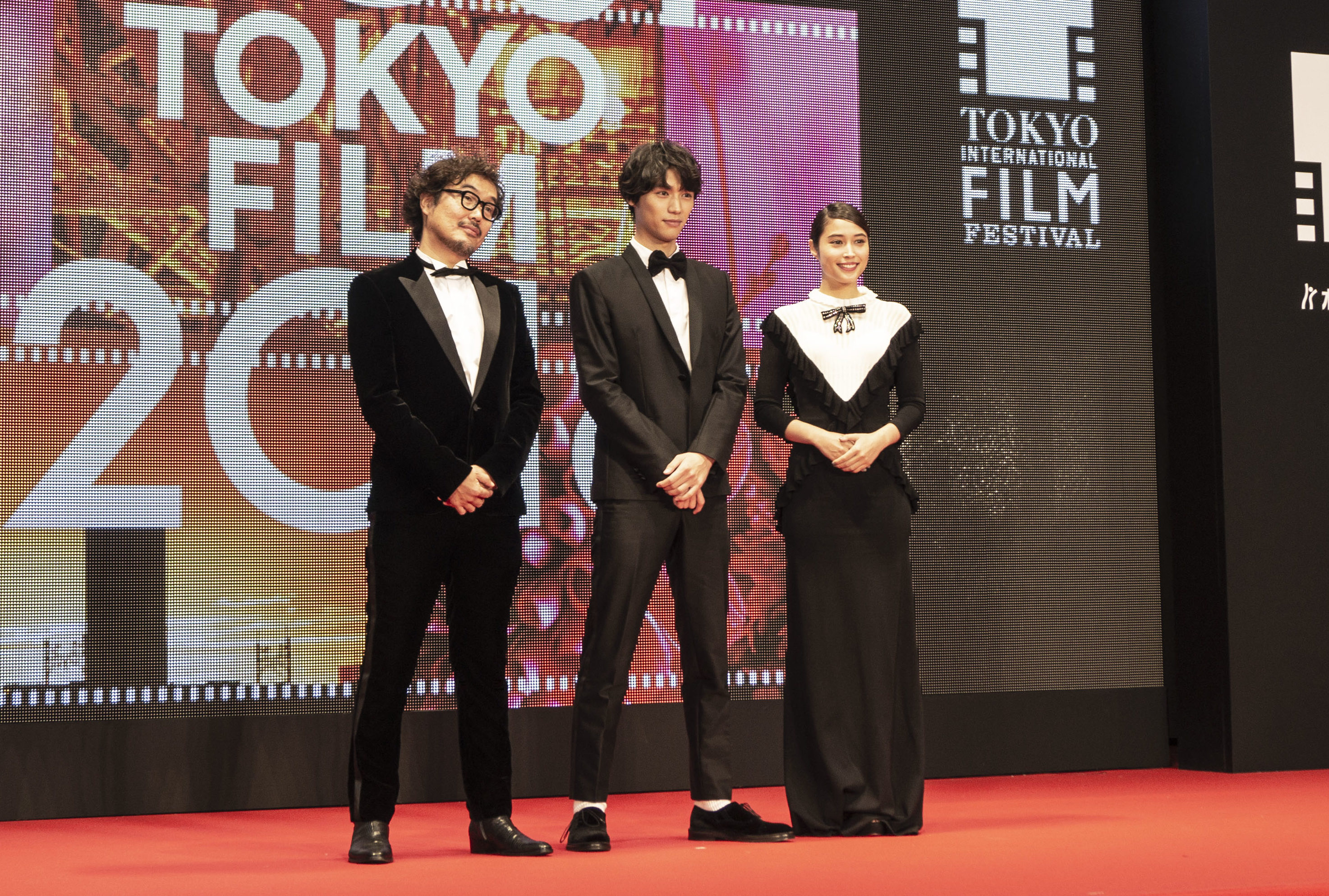「東京國際電影節2018」,電影《旅貓日記》福士蒼汰等主要演員。(清雲/大紀元)
