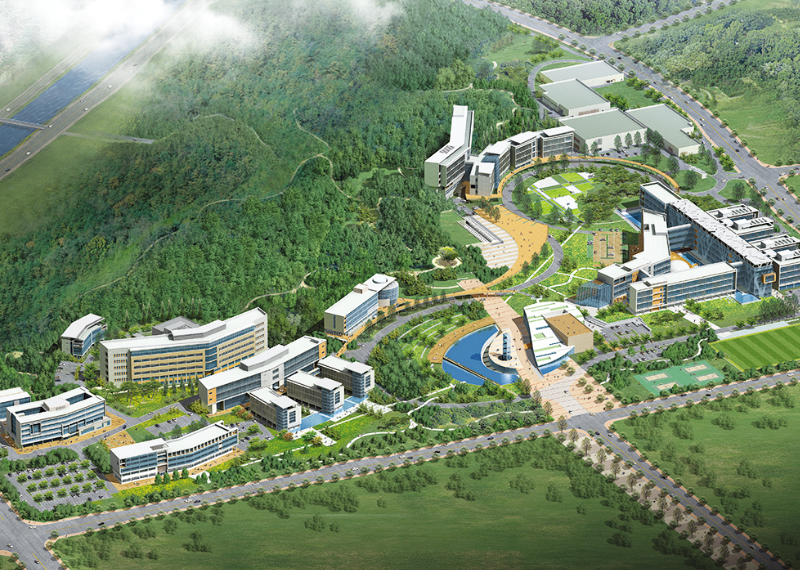 忠北經濟自由區已落成韓國唯一一個國家級生物產業園區和六大韓國國家級醫療保健機構，形成了生命醫療產業「新矽谷」的格局。（忠北經濟自由區提供）