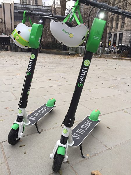 电滑板共享公司Lime到场表示支持纽约市电单车合法化。