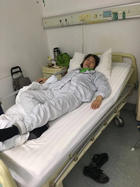 在北京307醫院接受治療的國儷堃。（受訪者提供）
