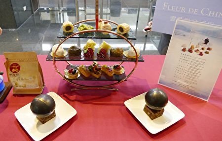 3大溫泉區觀光業者在「2018南投溫泉季」啟動儀式現場展示的溫泉美食。