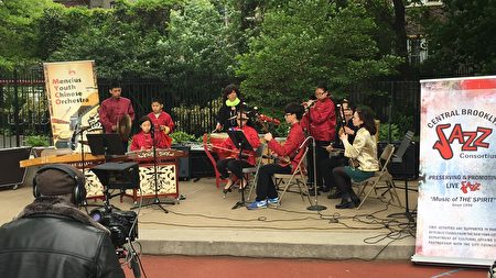 孟藝少年樂團到紐約各地多個活動作演出以推廣中華民樂。